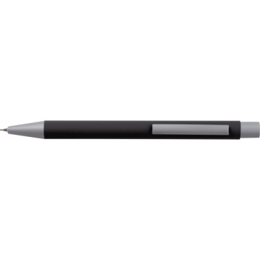 Logo trade promotional giveaways image of: Mechanical pencil soft touch ANCONA
