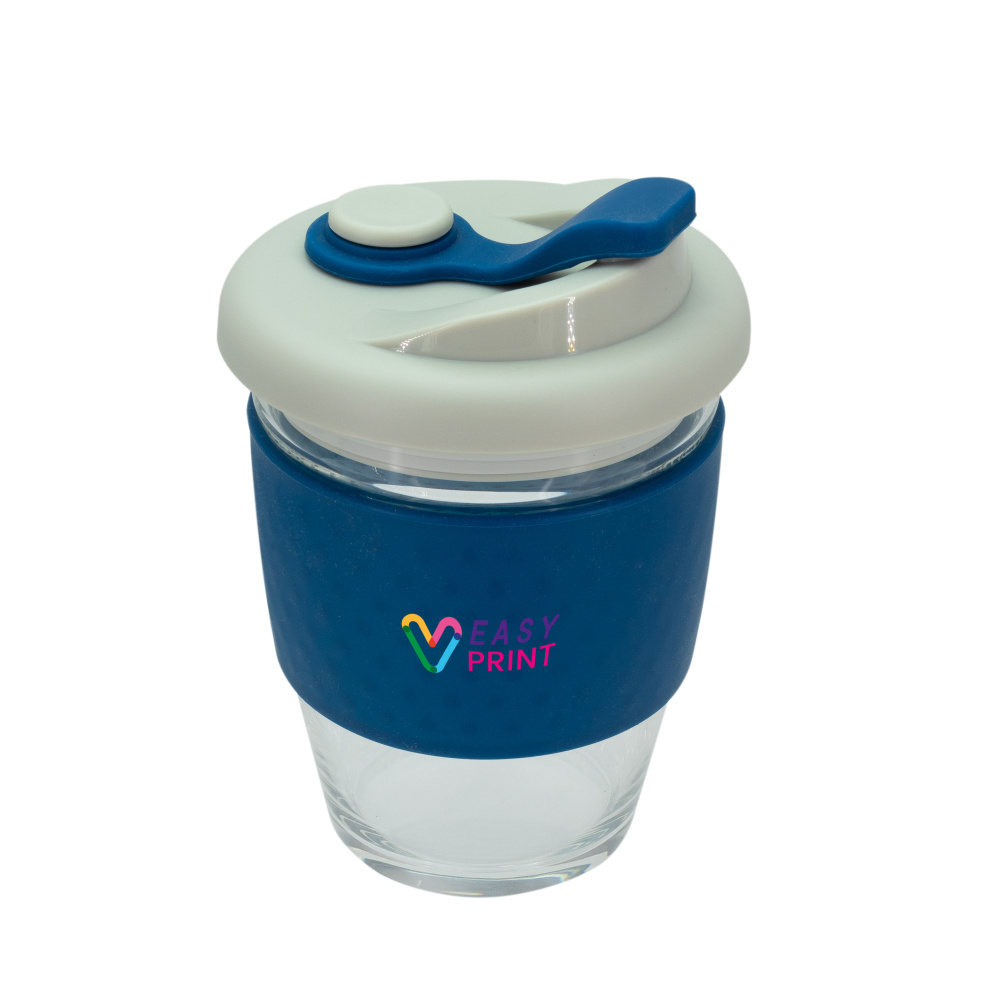 Logotrade advertising products photo of: Glass coffee cup 340 ml