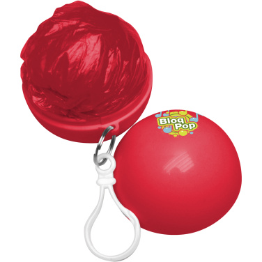 Logotrade advertising product picture of: Xina rain poncho in storage ball with keychain
