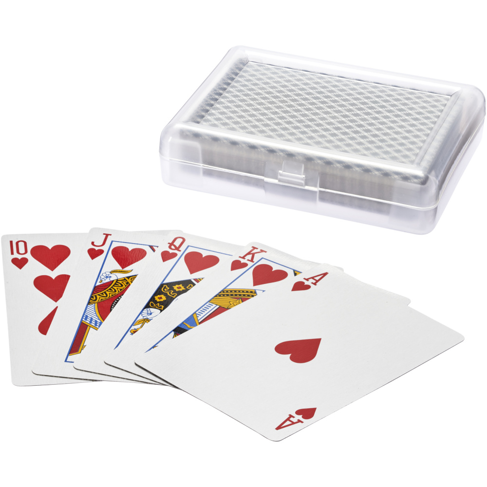 Logo trade business gift photo of: Reno playing cards set in case
