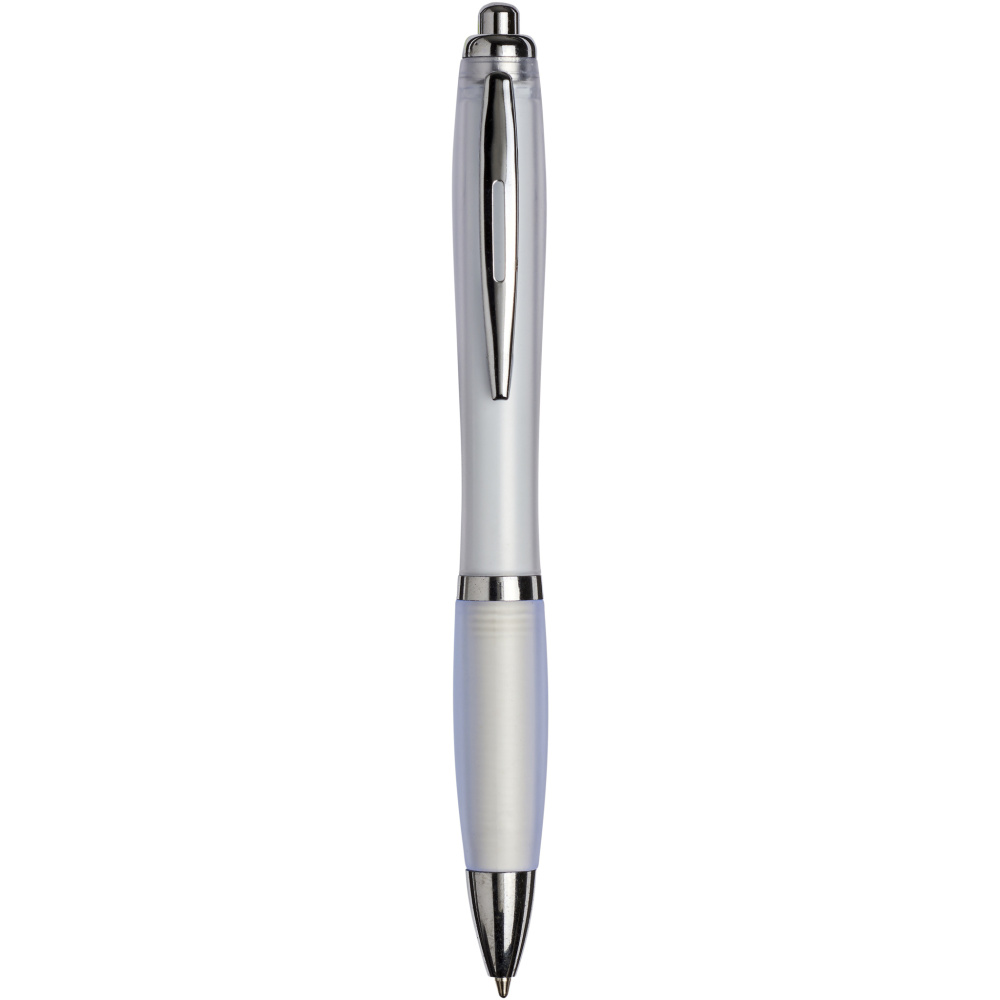 Logotrade promotional product image of: Curvy ballpoint pen with frosted barrel and grip