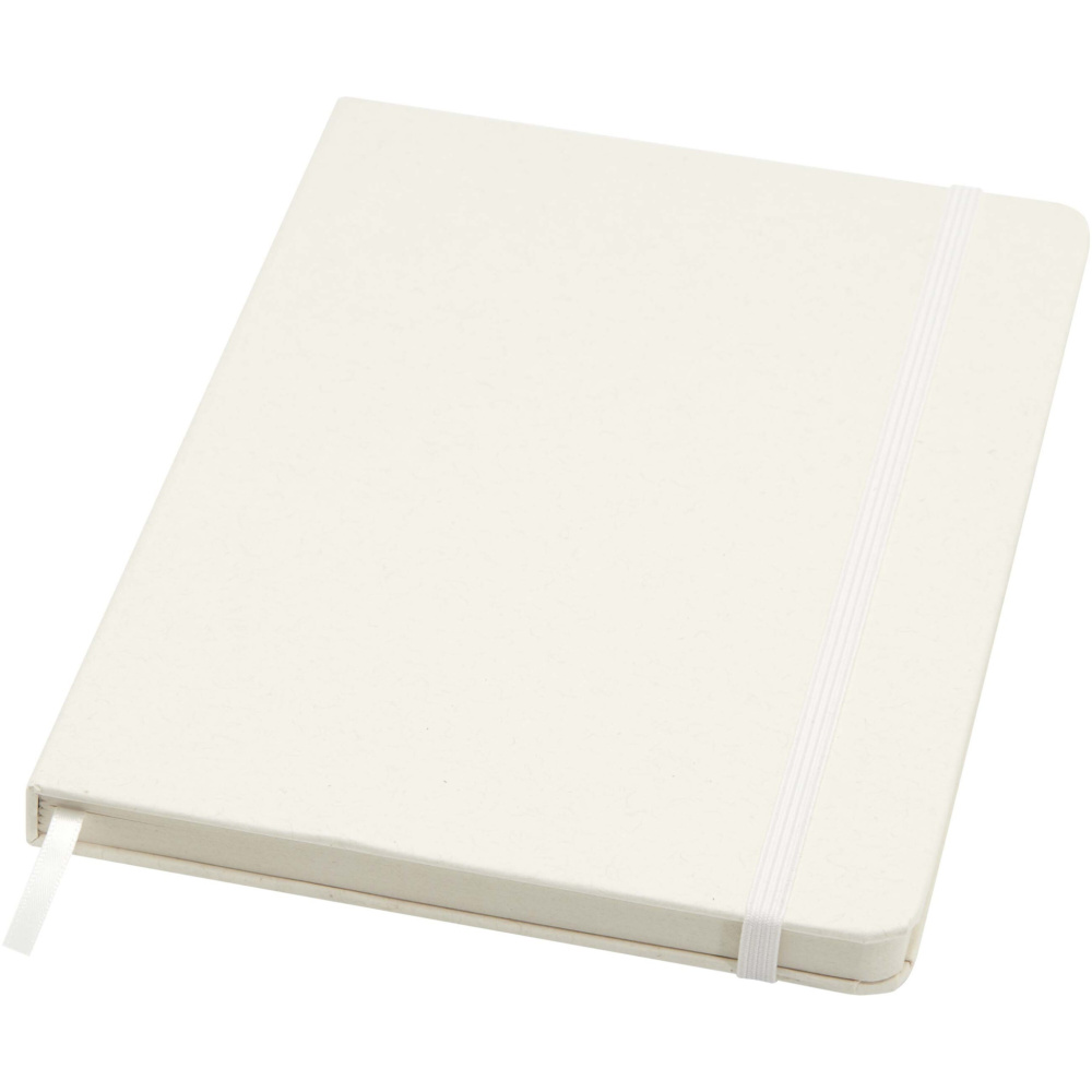 Logo trade advertising products image of: Bass A5 recycled hard cover notebook with lined pages