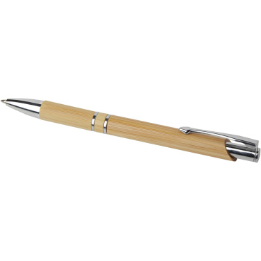 Logo trade promotional product photo of: Wicker bamboo ballpoint pen