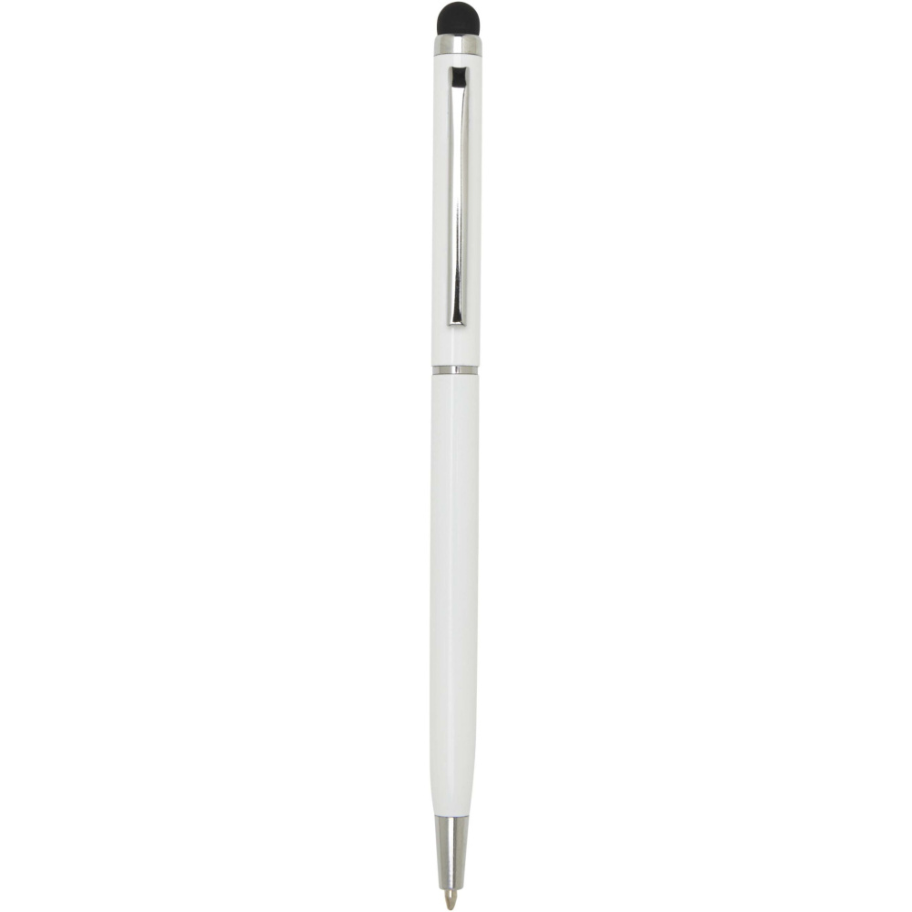 Logo trade business gifts image of: Ore aluminium ballpoint pen with stylus