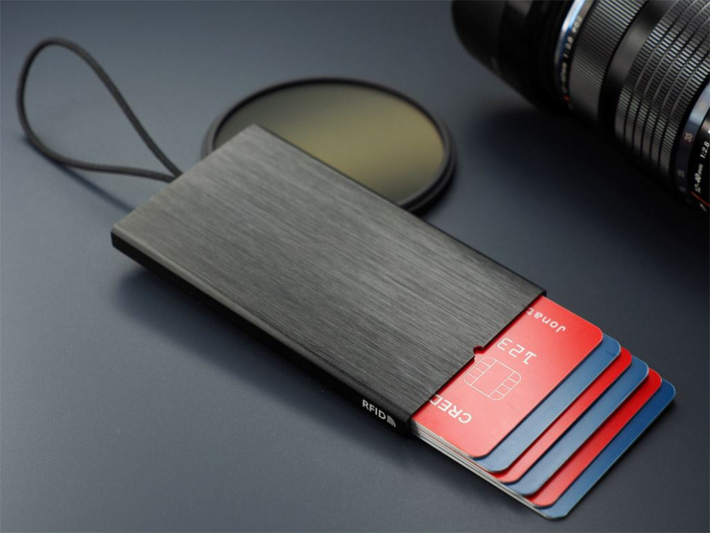 Logo trade corporate gift photo of: RFID credit and business card holder 126615500