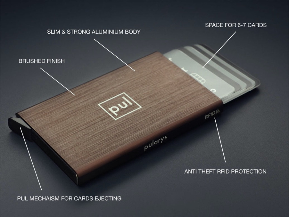 Logo trade promotional items image of: RFID credit card holder 94415500
