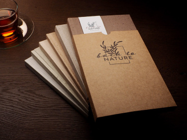 Logo trade corporate gifts picture of: Recycled Coffee Notebook 209733900