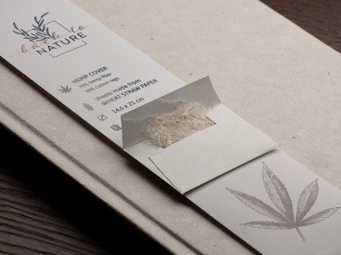 Logo trade advertising product photo of: Recycled Hemp Notebook 209734300