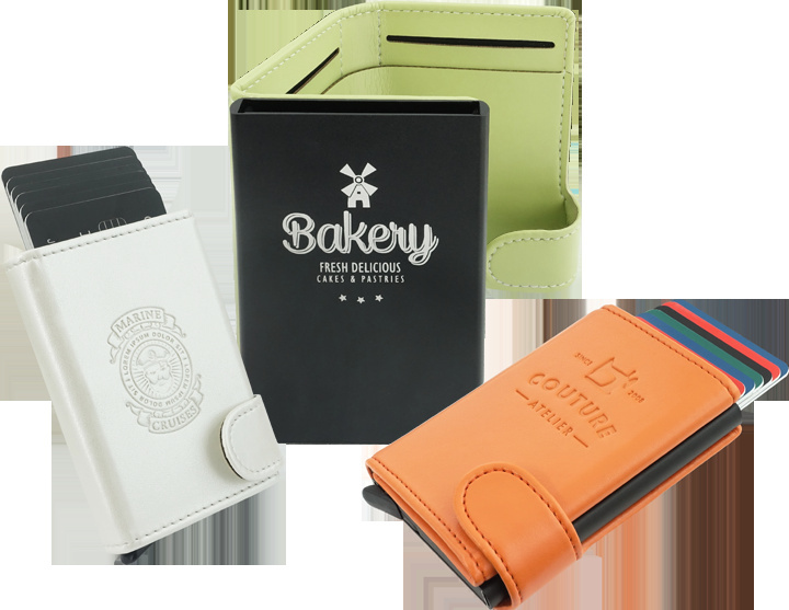 Logo trade advertising products image of: RFID wallet 618119