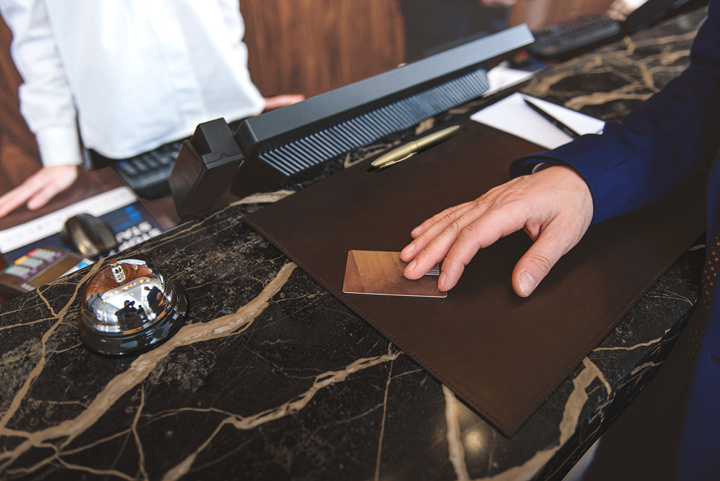 Logo trade promotional merchandise image of: Reception desk blotter 1131119