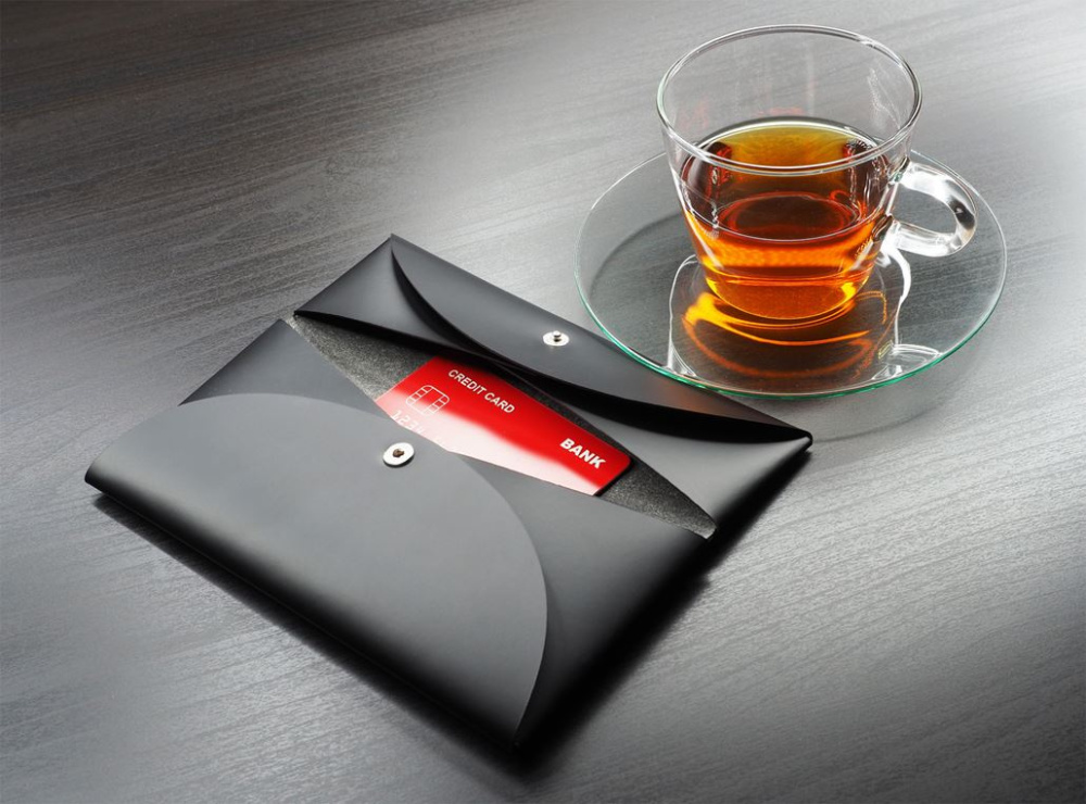 Logo trade promotional giveaways image of: Bill holder 1195094