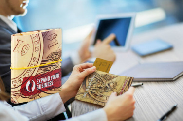 Logo trade promotional giveaways image of: Origami wallet 998117