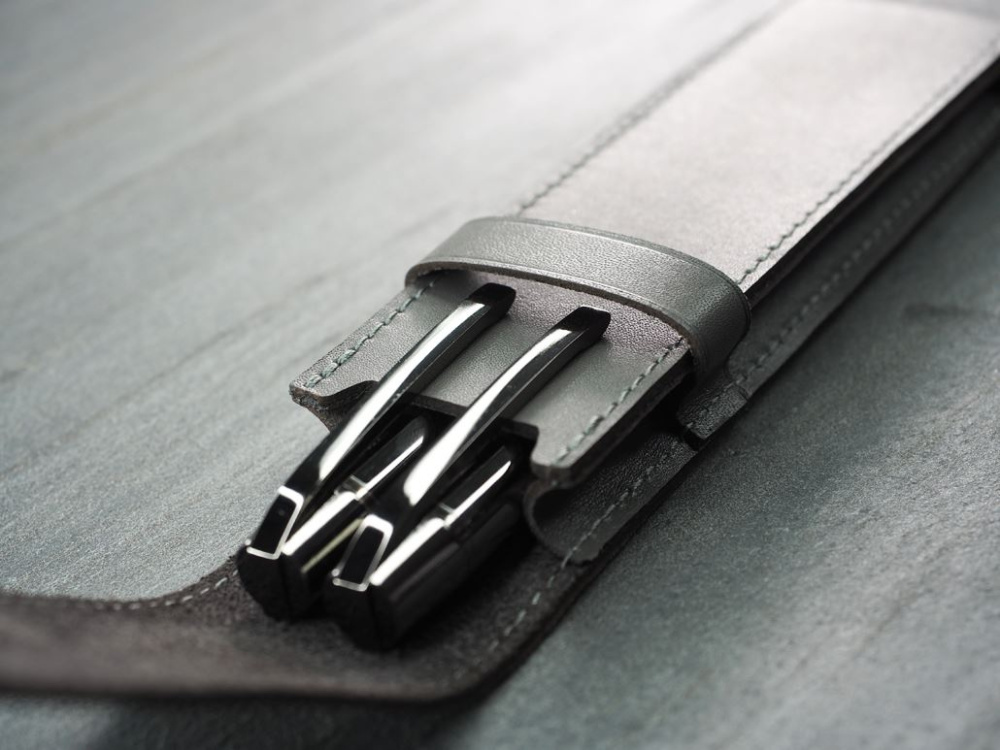 Logo trade promotional giveaways image of: Pen case 1221131