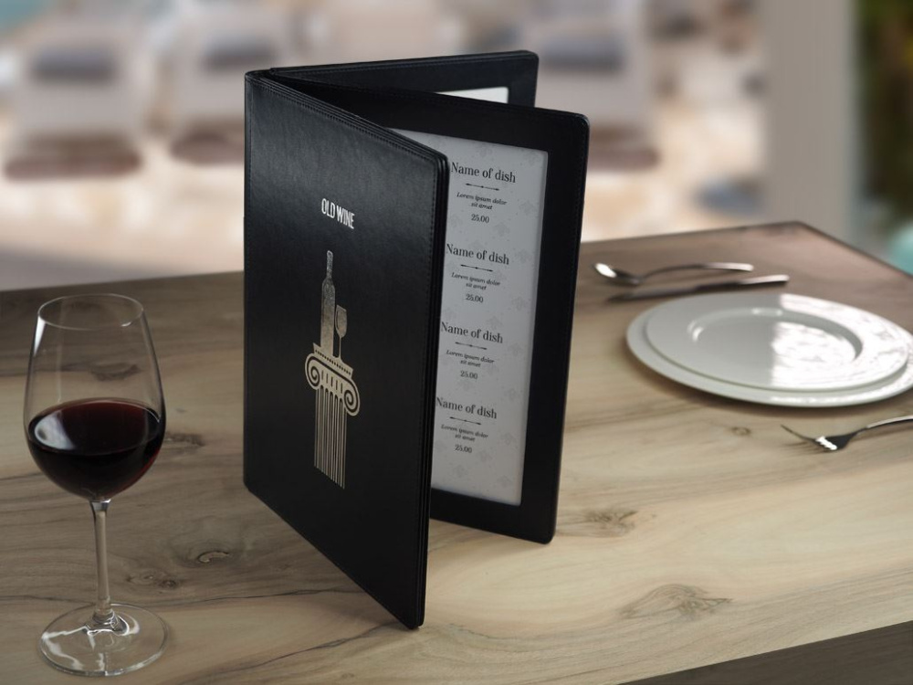 Logo trade promotional giveaway photo of: Menu cover 1065119