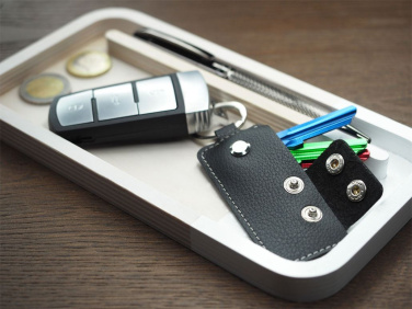 Logo trade business gift photo of: Keyring 1276157