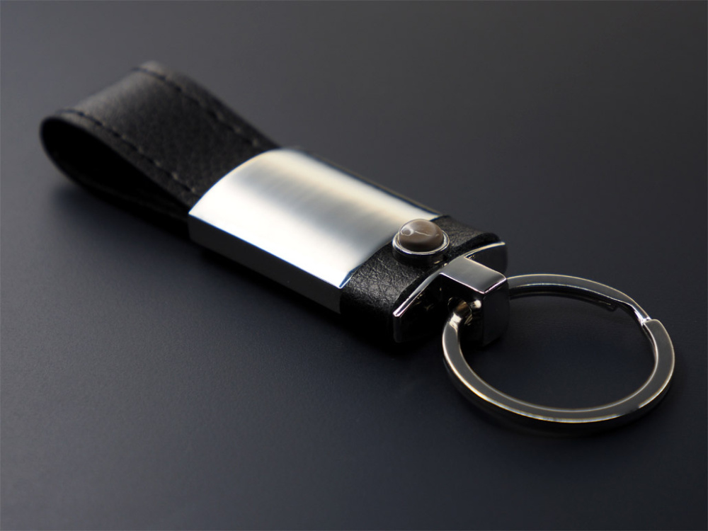 Logo trade corporate gift photo of: Striped Flint Keyring 1292095