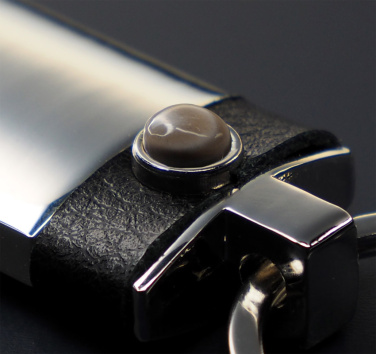 Logotrade promotional product image of: Striped Flint Keyring 1292095