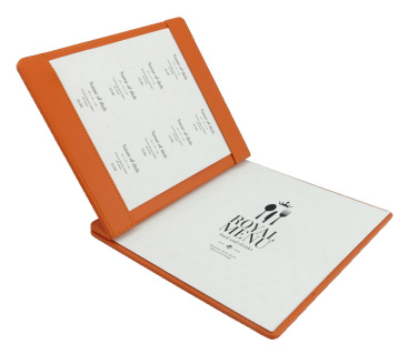 Logo trade corporate gifts image of: Menu cover 1085119