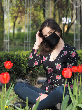 Logo trade promotional gifts picture of: MARS cotton mask (size M) 1379165