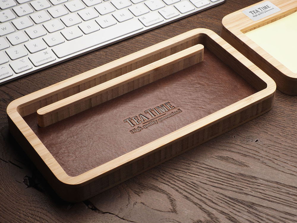 Logotrade corporate gift picture of: Wooden desk organiser 1852292