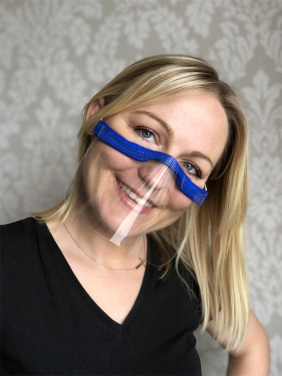 Logo trade corporate gifts picture of: KALIPSO clear face shield-mask for mouth and nose 1447162