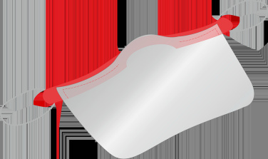 Logo trade promotional gifts image of: KALIPSO clear face shield-mask for mouth and nose 1447162