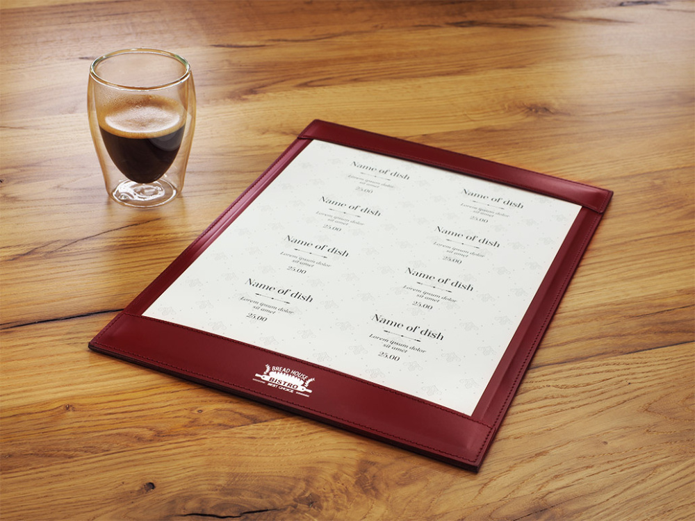 Logo trade promotional items picture of: Menu pad 1025094