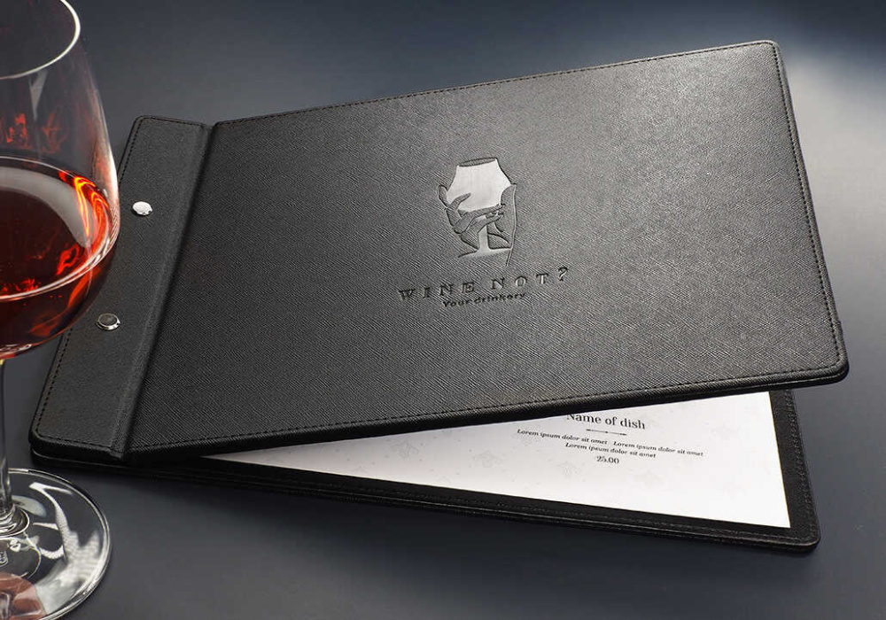 Logo trade advertising products image of: Menu cover 1083270