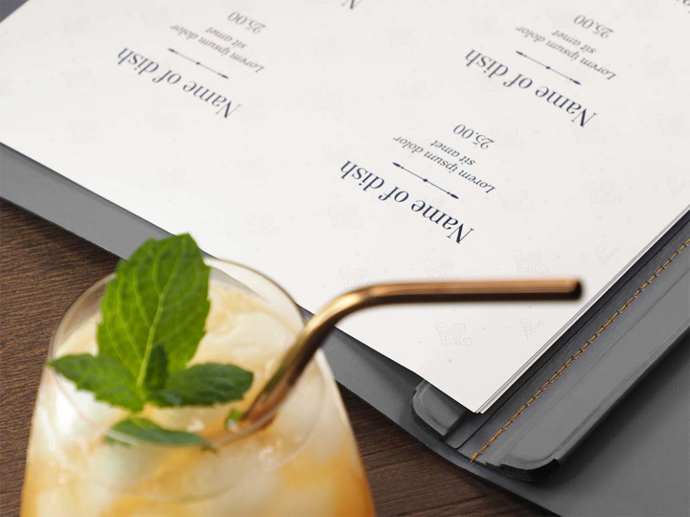 Logo trade advertising product photo of: Menu cover 1596094