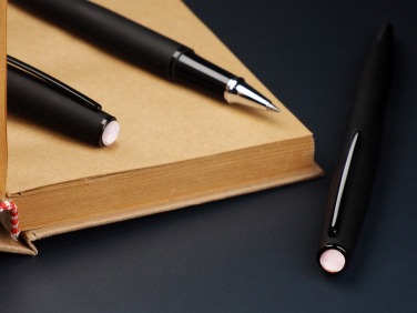 Logo trade promotional products image of: Opal stone Pen set 1286036