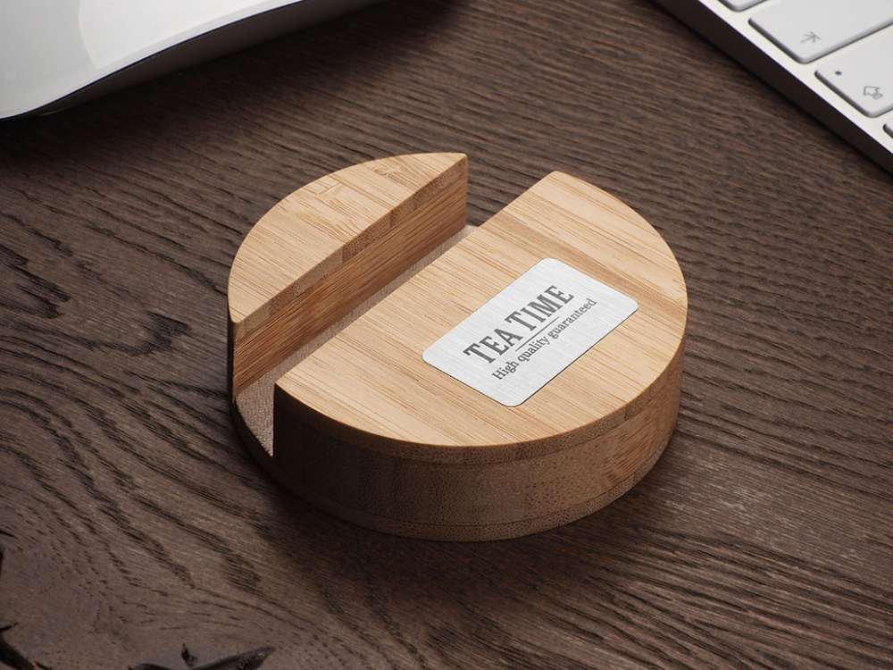 Logo trade promotional items picture of: Wooden telephone stand 1833292