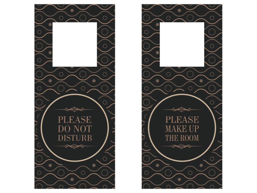 Logo trade promotional merchandise image of: DND door sign 1110117