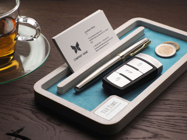 Logo trade promotional giveaways image of: Wooden desk organiser 1818121