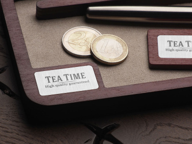 Logotrade promotional gift image of: Wooden desk organiser 1818121