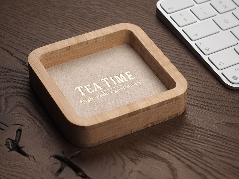 Logotrade promotional merchandise picture of: Wooden desk organiser 1849292