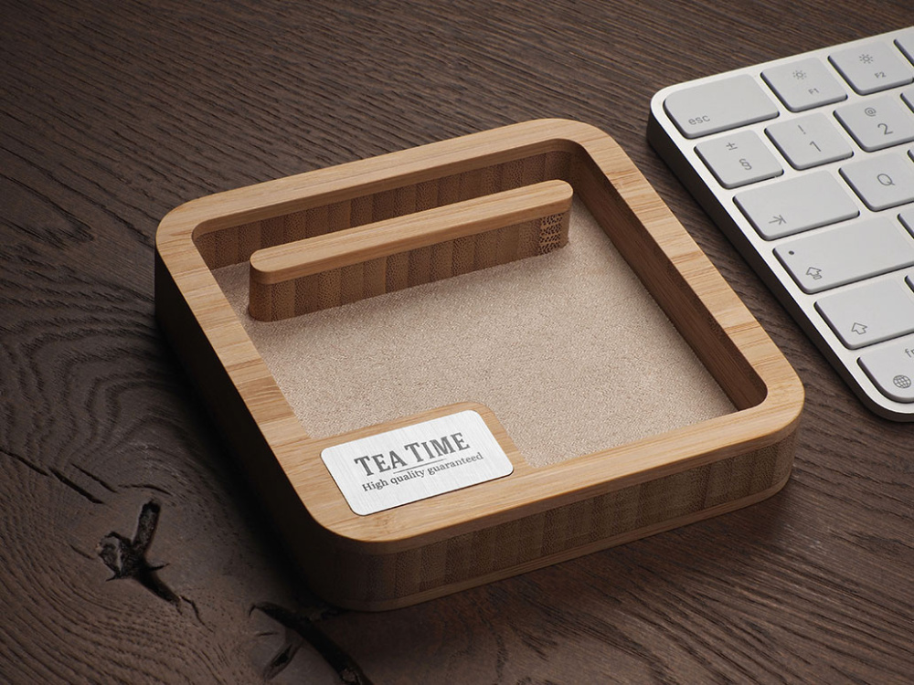 Logo trade advertising product photo of: Wooden desk organiser 1846292