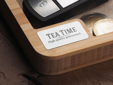 Logo trade promotional giveaways image of: Wooden desk organiser 1846292