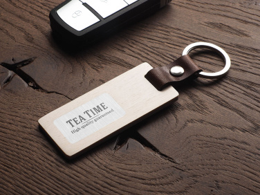 Logotrade promotional item image of: Wooden keyring 1853121