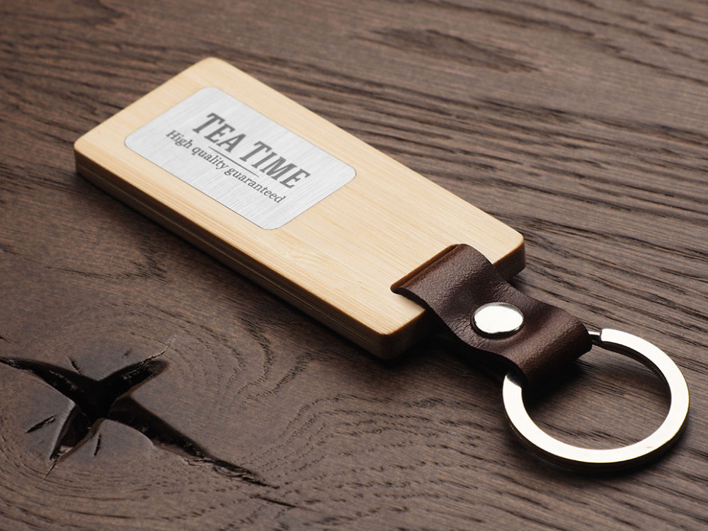 Logotrade promotional product image of: Wooden keyring 1853292
