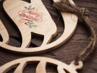 Logotrade corporate gift image of: Wooden Christmas Decoration 1856121