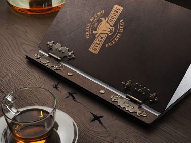Logo trade promotional giveaways image of: Menu cover 1862121