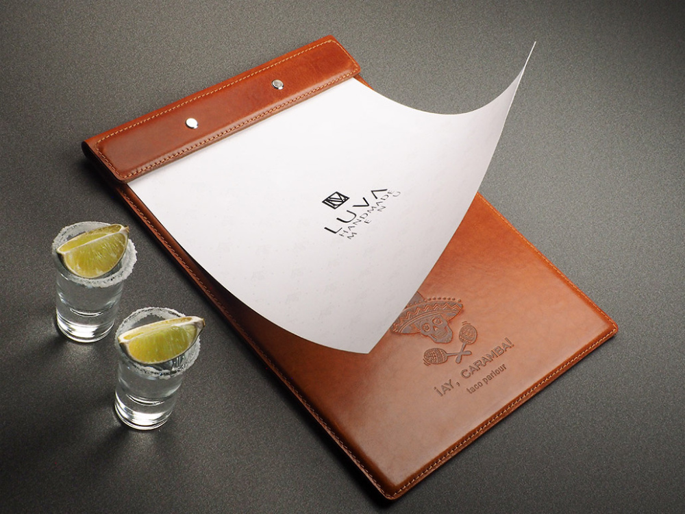 Logo trade promotional gift photo of: Menu cover Armstrong 1116141