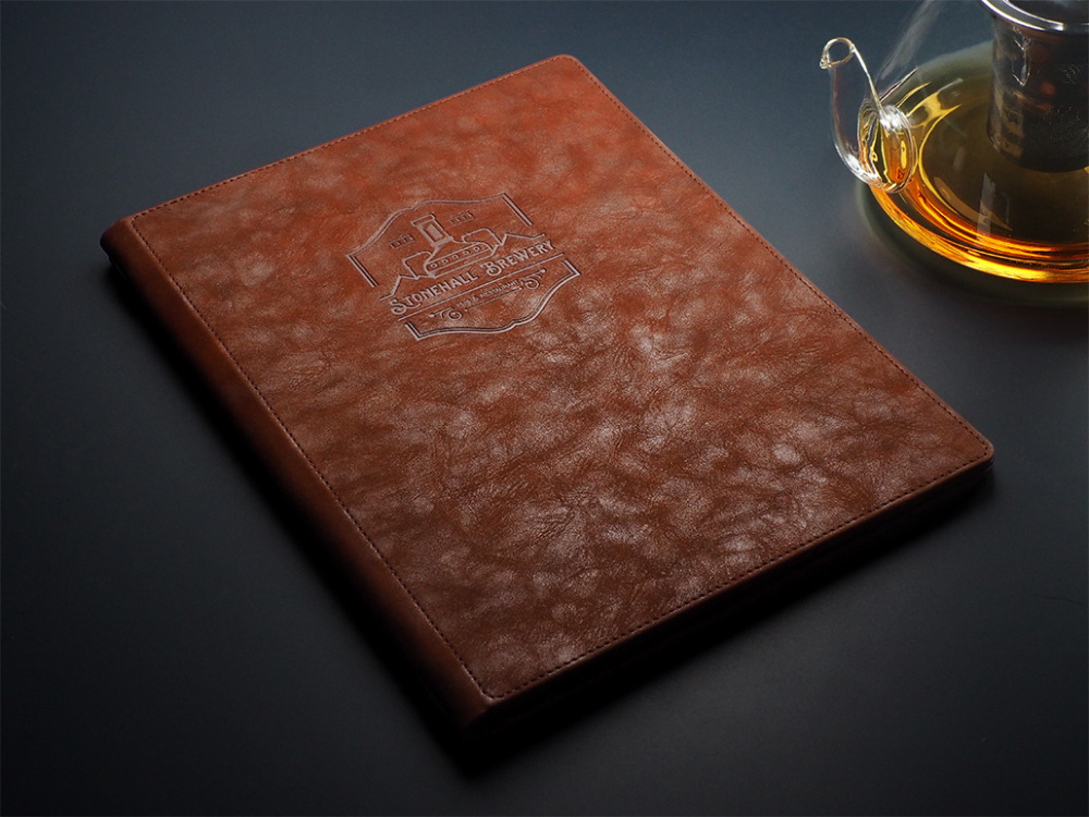 Logo trade corporate gifts image of: Menu cover Fine Dining Pro 2013325