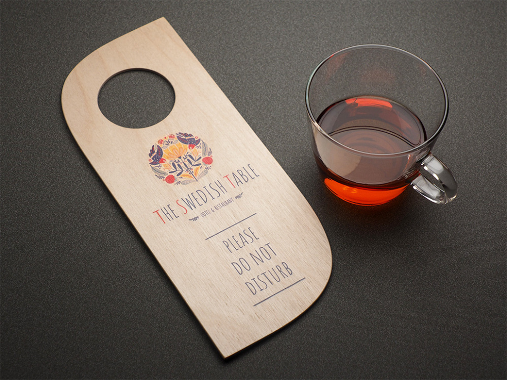 Logo trade promotional merchandise photo of: DND door sign 1160121