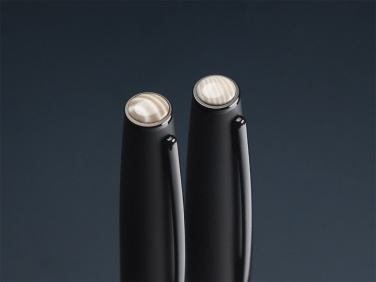 Logotrade advertising product picture of: Striped Flint Pen set 1284036