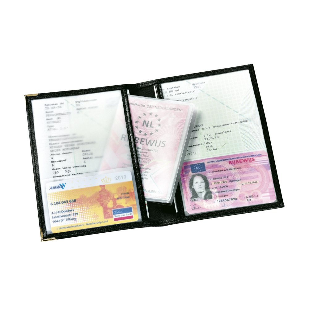 Logo trade business gifts image of: Car document wallet