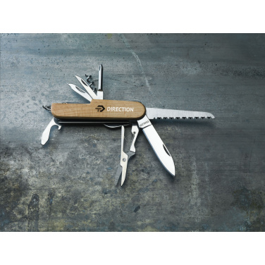 Logo trade promotional merchandise image of: Beechwood Pocket knife