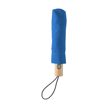 Logo trade business gifts image of: Michigan foldable RCS RPET umbrella 21 inch