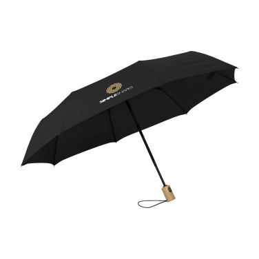 Logo trade promotional gifts image of: Michigan foldable RCS RPET umbrella 21 inch