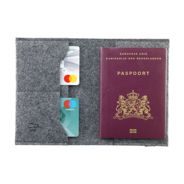 Logo trade advertising products picture of: Identify GRS RPET Felt passport holder